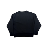 PRELOVED VALENTINO MESH LOGO SWEATER IN BLACK
