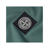 STONE ISLAND LOGO APPLIQUED PATCH POLO IN GREEN