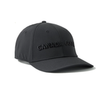 CANADA GOOSE LOGO EMBROIDERED STRETCH-TWILL CAP IN BLACK