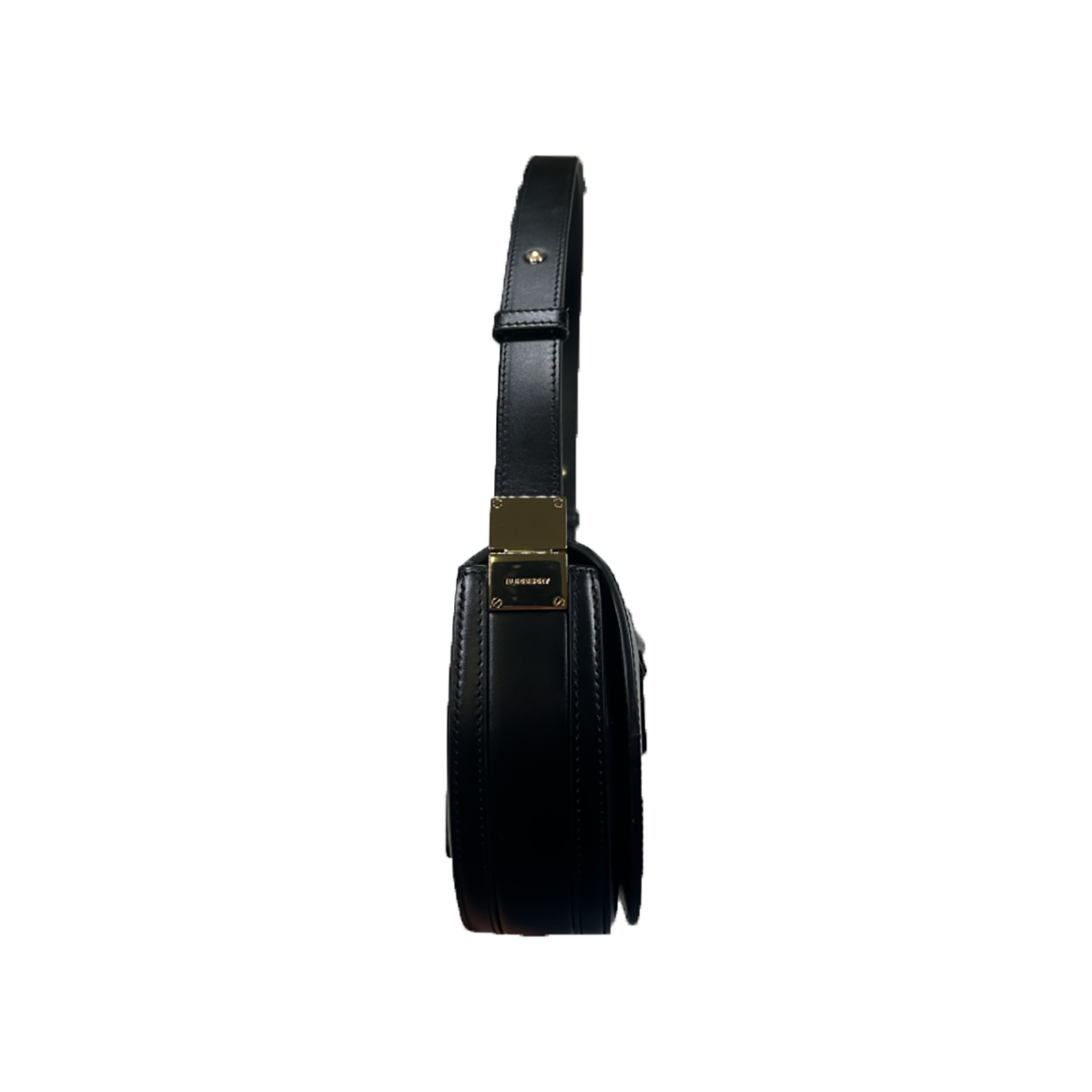 PRELOVED BURBERRY OLYMPIA HALF CIRCLE BAG IN BLACK