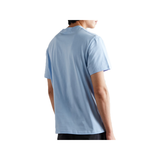 LOEWE LOGO-EMBROIDERED COTTON T-SHIRT IN LIGHT BLUE