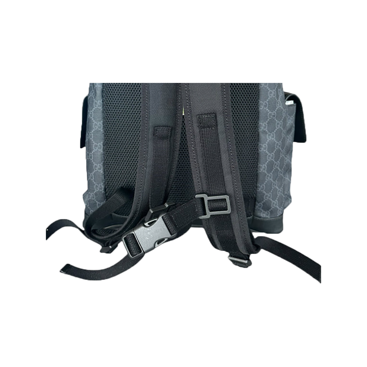 GUCCI SUPREME GG MONOGRAM BACKPACK IN BLACK