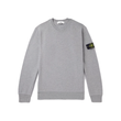 STONE ISLAND GARMENT-DYED COTTON SWEATERSHIRT IN GRAY