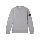 STONE ISLAND GARMENT-DYED COTTON SWEATERSHIRT IN GRAY
