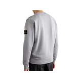 STONE ISLAND GARMENT-DYED COTTON SWEATERSHIRT IN GRAY