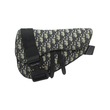 DIOR OBLIQUE SADDLE BAG IN BLACK AND BEIGE