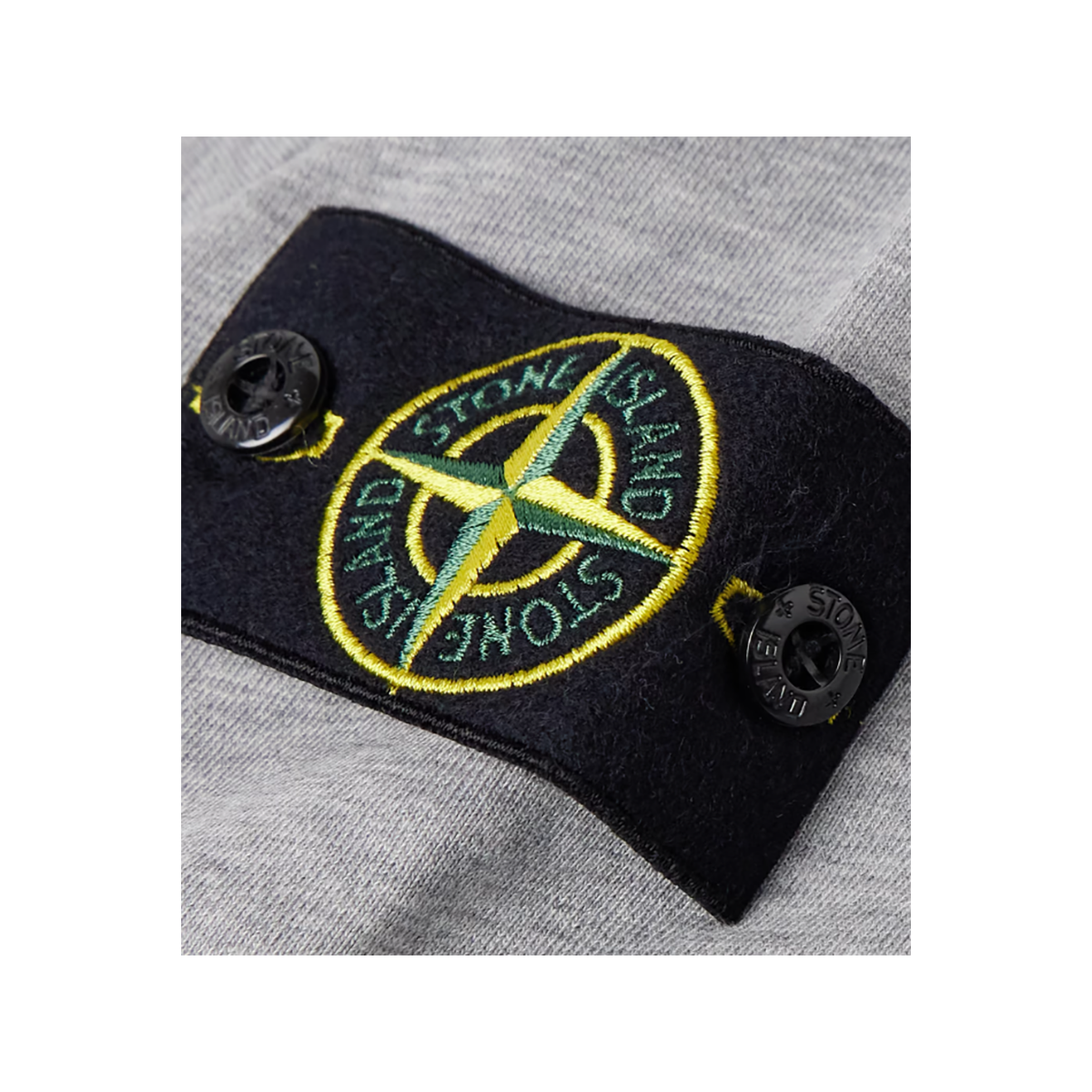 STONE ISLAND GARMENT-DYED COTTON SWEATERSHIRT IN GRAY
