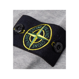 STONE ISLAND GARMENT-DYED COTTON SWEATERSHIRT IN GRAY