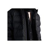 PRADA CROPPED RE-NYLON DOWN JACKET IN BLACK