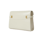 SAINT LAURENT MANHATTAN SMALL LEATHER SHOULDER BAG IN CREAM