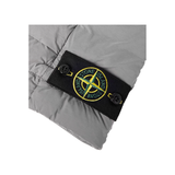 STONE ISLAND LOGO BADGE SHELL-DOWN GILET IN GRAY