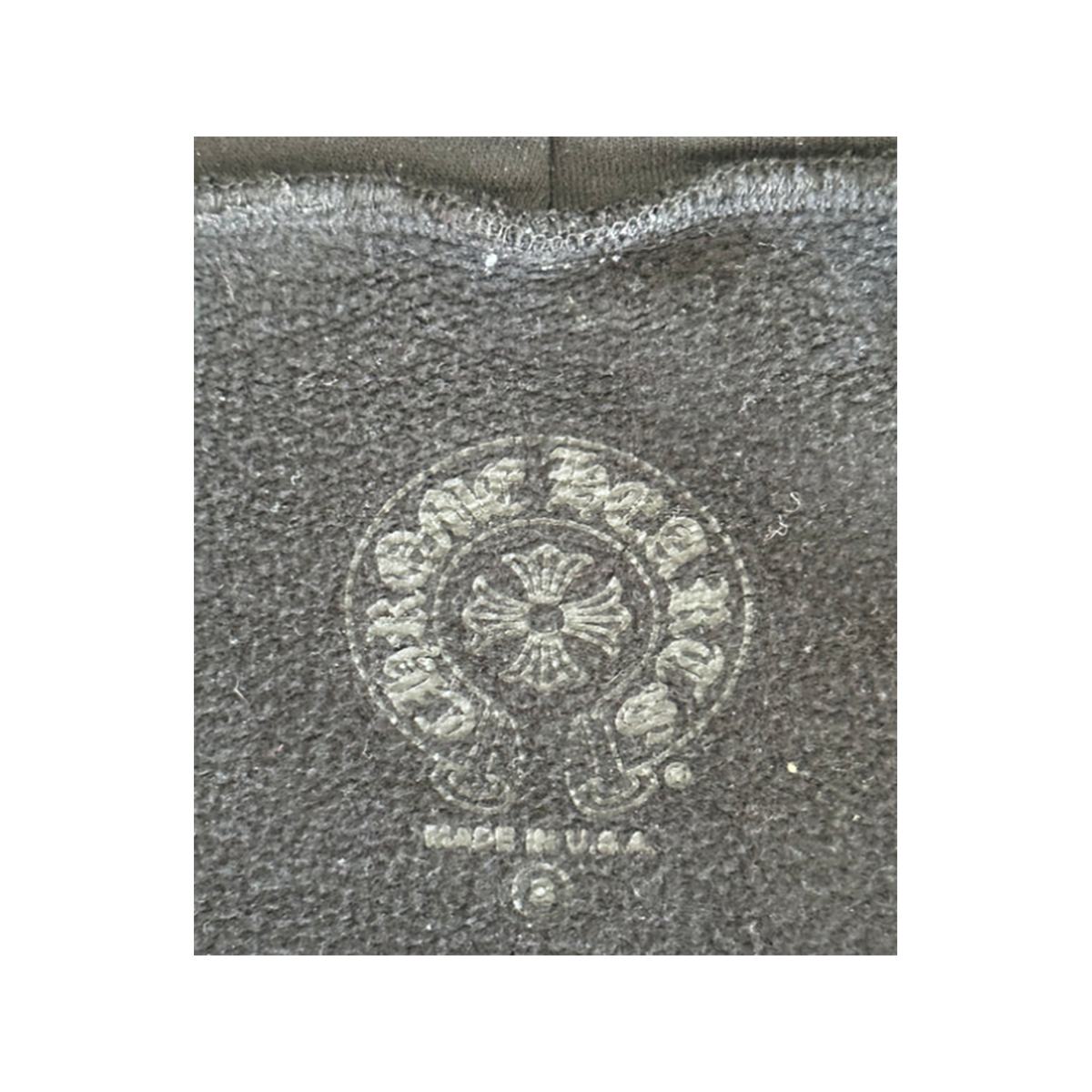 PRELOVED CHROME HEARTS MULTICOLOR HORSESHOE LOGO ZIP HOODIE IN BLACK