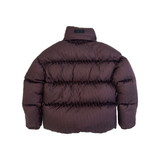 PRELOVED DIOR OBLIQUE DOWN JACKET IN BURGUNDY