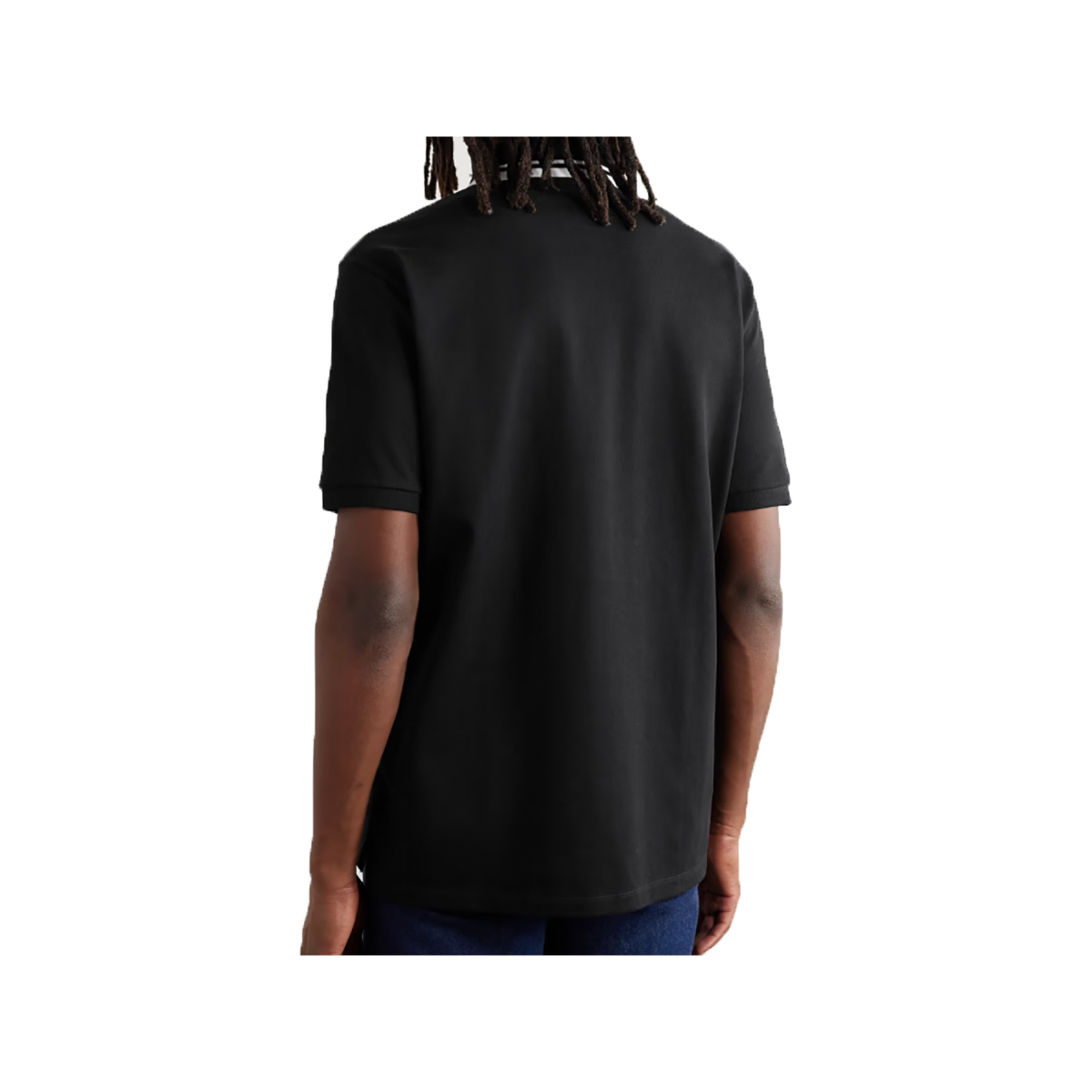 GUCCI MINI LOGO-EMBROIDERED POLO IN BLACK