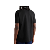 GUCCI MINI LOGO-EMBROIDERED POLO IN BLACK