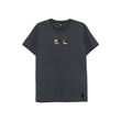 FENDI COTTON TRIPLE FF T-SHIRT IN GRAY
