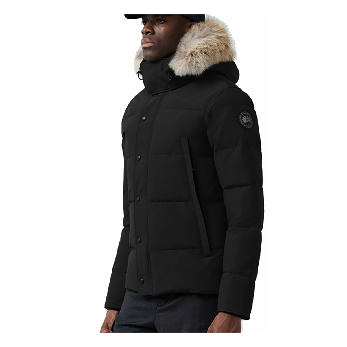 CANADA GOOSE WYNDHAM PARKA HERITAGE BLACK LABEL IN BLACK