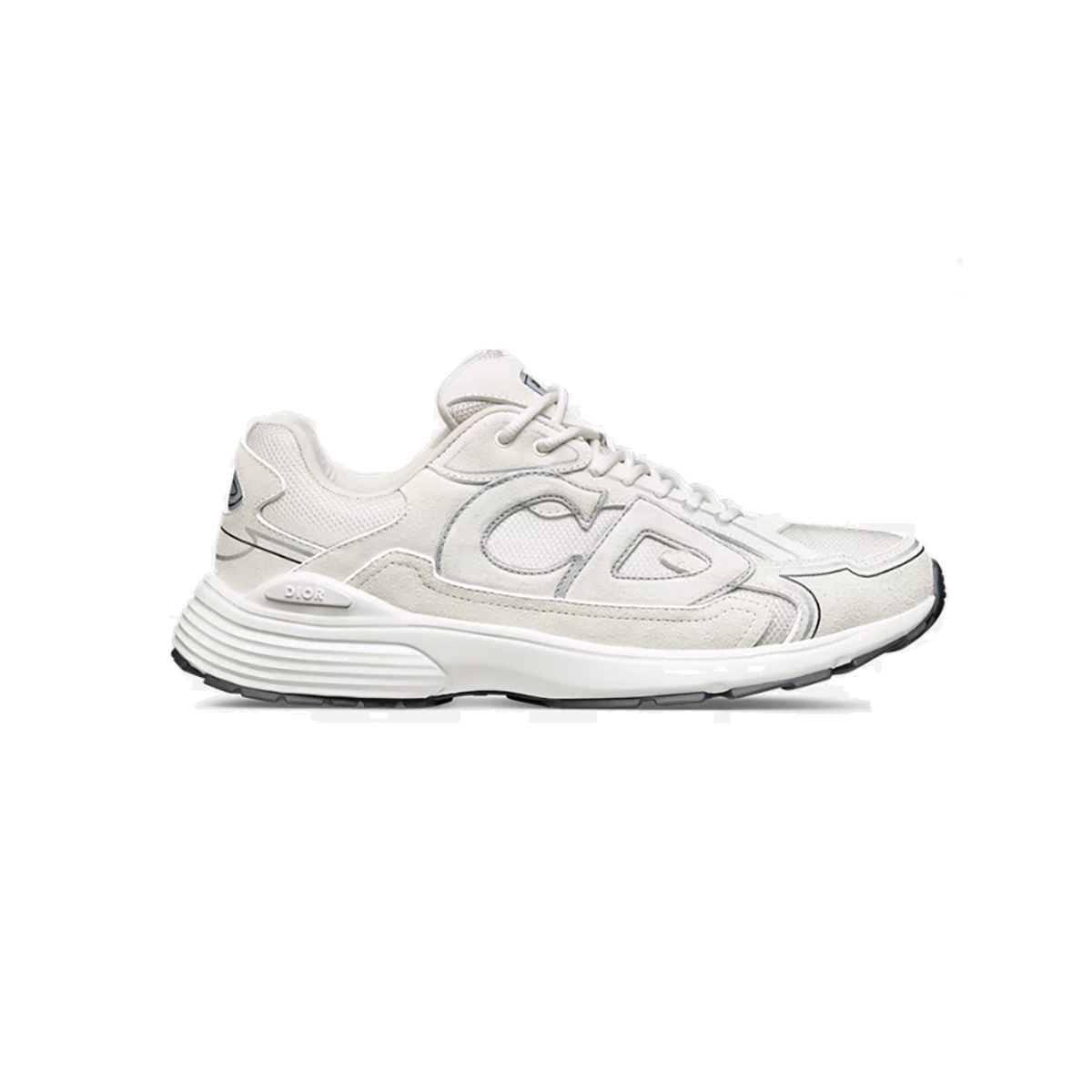 DIOR B30 ECRU SUEDE TRAINERS IN BEIGE