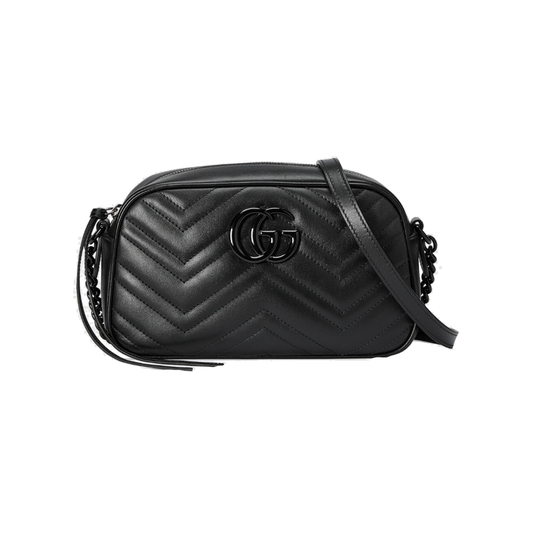 GUCCI GG CAMERA MARMONT SMALL BAG IN BLACK