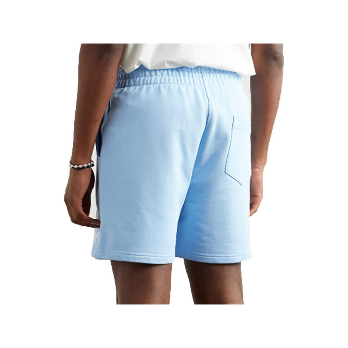 CASABLANCA ORGANIC COTTON-JERSEY SHORTS IN BLUE