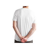 MONCLER SLIM-FIT LOGO-FLOCKED COTTON T-SHIRT IN WHITE