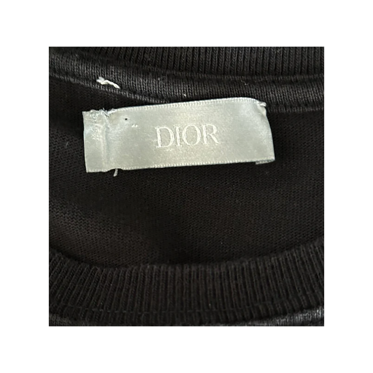 PRELOVED DIOR DANIEL ARSHAM T-SHIRT IN BLACK AND BLUE