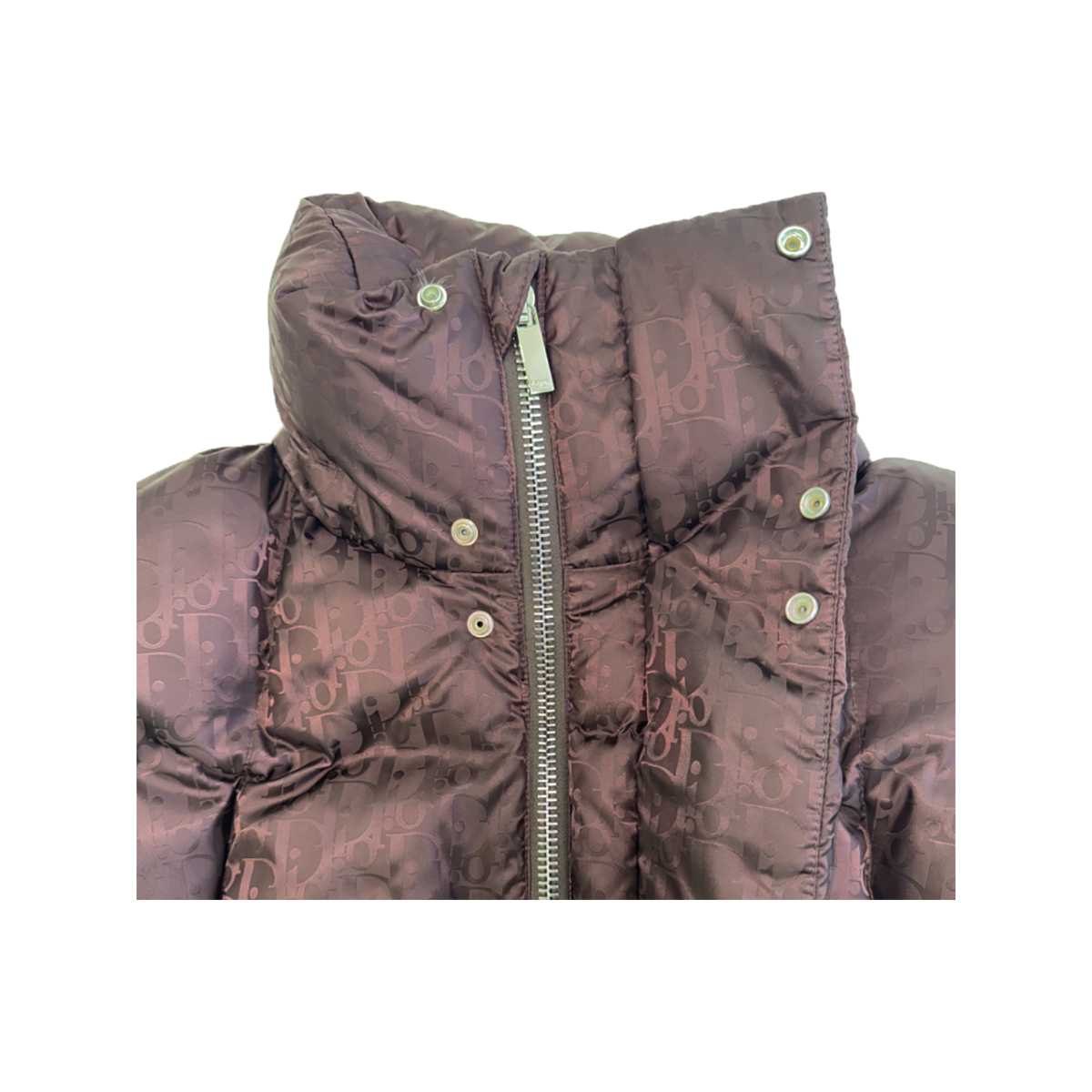 PRELOVED DIOR OBLIQUE DOWN JACKET IN BURGUNDY