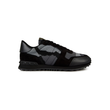 VALENTINO MESH CAMO ROCKRUNNER TRAINERS IN GRAY