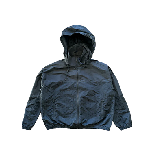LOUIS VUITTON SPLIT MONOGRAM WINDBREAKER IN BLACK