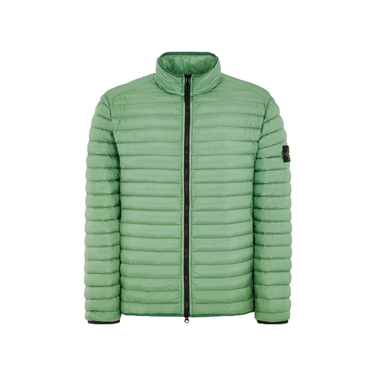 STONE ISLAND PACKABLE QUILTED JACKET IN GREEN