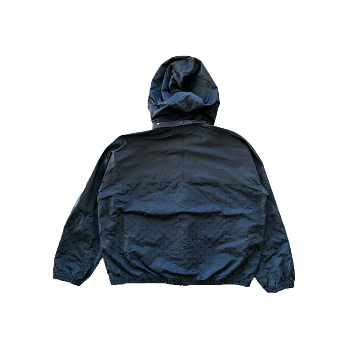 LOUIS VUITTON SPLIT MONOGRAM WINDBREAKER IN BLACK
