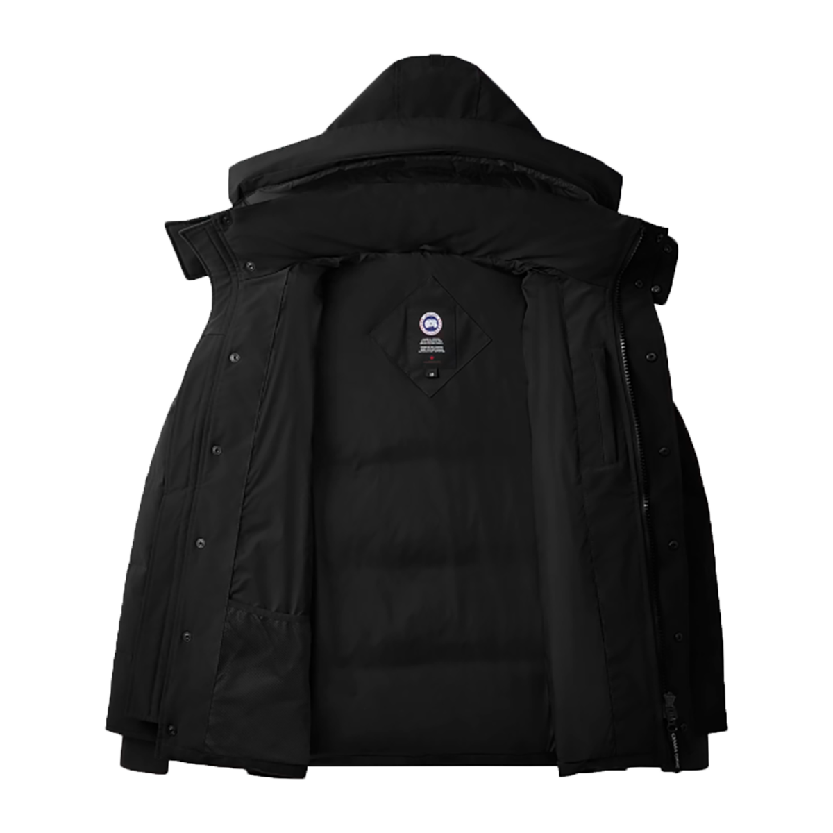 CANADA GOOSE WYNDHAM PARKA HERITAGE BLACK LABEL IN BLACK