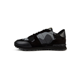 VALENTINO MESH CAMO ROCKRUNNER TRAINERS IN GRAY