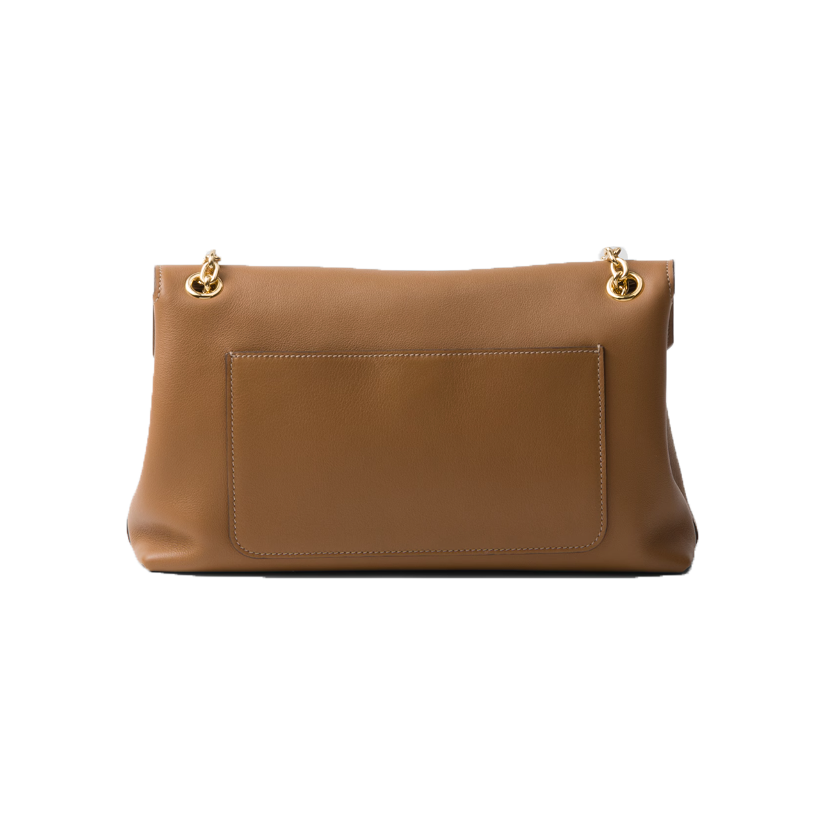 PRADA DOUX MEDIUM LEATHER BAG IN CARAMEL