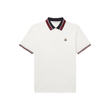MONCLER LOGO-APPLIQUED POLO IN WHITE