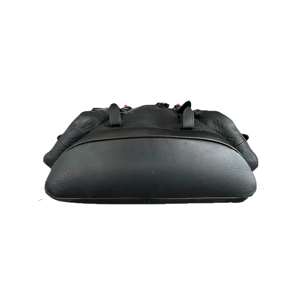 LOUIS VUITTON BLACK AND ORANGE TAURILLON MONOGRAM CHRISOPHER BACKPACK