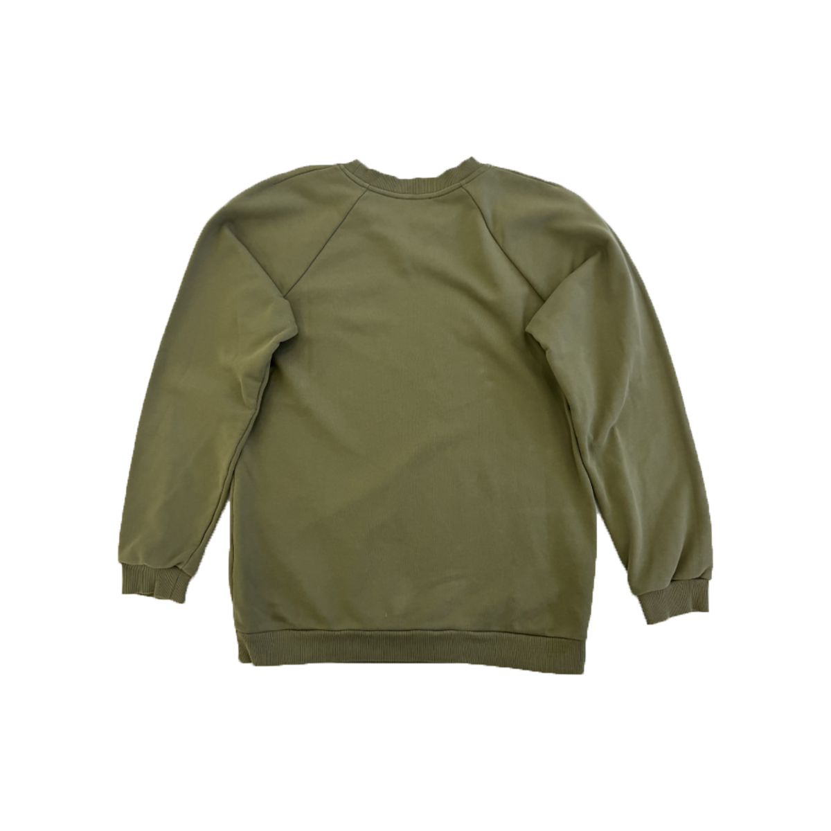 PRELOVED BALMAIN LOGO PRINTED SWEATSHIRT IN GREEN