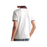 MONCLER LOGO-APPLIQUED POLO IN WHITE
