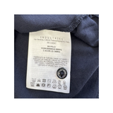 PRELOVED MONCLER TRI COLOUR SLEEVE POLO IN NAVY