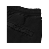 STONE ISLAND STRAIGHT LEG LOGO BADGE CARGO JERSEY SHORTS IN BLACK