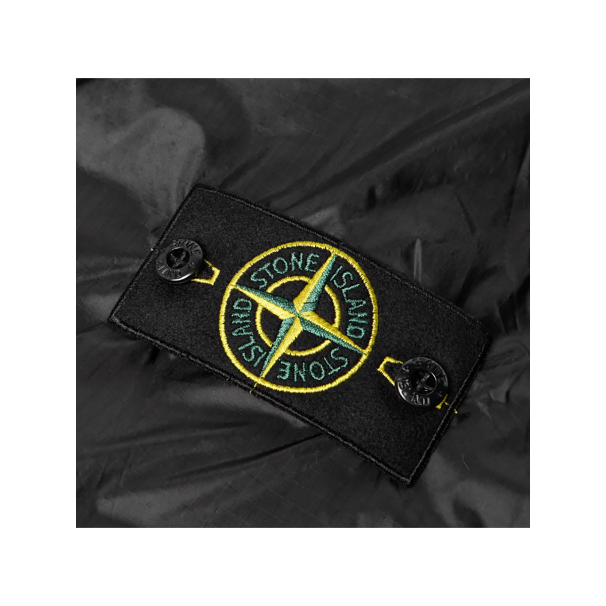 STONE ISLAND LOGO BADGE HT NYLON-RIPSTOP JACKET IN BLACK