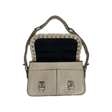 PRELOVED MULBERRY SNAKE PRINT BAG IN BEIGE