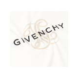 GIVENCHY LOGO-PRINT COTTON T-SHIRT IN WHITE