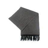 GUCCI GG LOGO MONOGRAM SCARF IN BLACK/ANTHRACITE