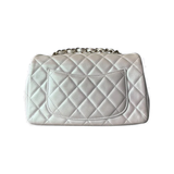 PRELOVED CHANEL IVORY IRIDESCENT MINI CLASSIC FLAP BAG