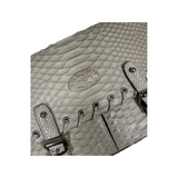 PRELOVED MULBERRY SNAKE PRINT BAG IN BEIGE