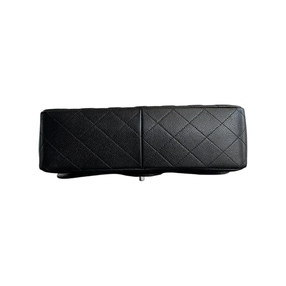 PRELOVED CHANEL BLACK CAVIAR QUILTED JUMBO FLAP BAG