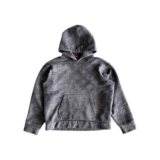 PRELOVED LOUIS VUITTON 2054 MONOGRAM HOODIE IN GREY
