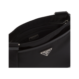PRADA RE-NYLON AND SAFFIANO SHOULDER BAG IN BLACK