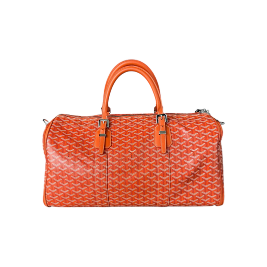 PRELOVED GOYARD BOSTON DUFFLE 50 BAG IN ORANGE